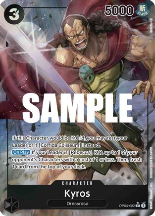Kyros (Alternate Art) (OP04-082) - Rare