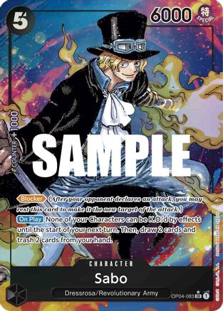 Sabo (Alternate Art) (OP04-083) - Super Rare