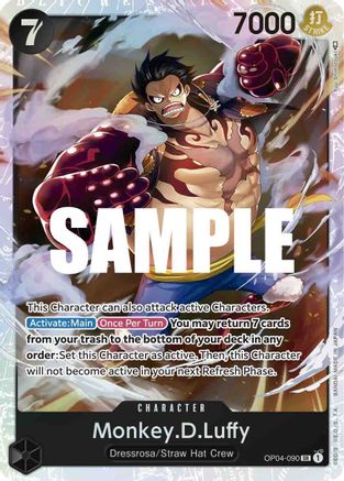 Monkey.D.Luffy (090) (OP04-090) - Super Rare