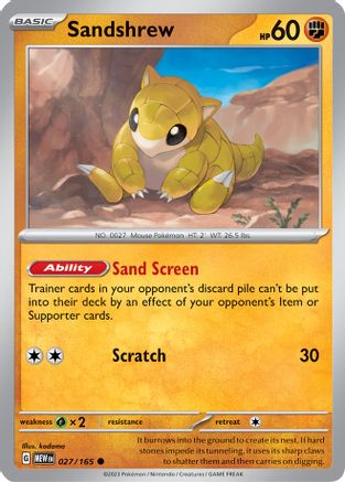 Sandshrew - 027/165 - Common - Normal