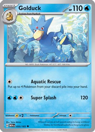 Golduck - 055/165 - Uncommon - Normal