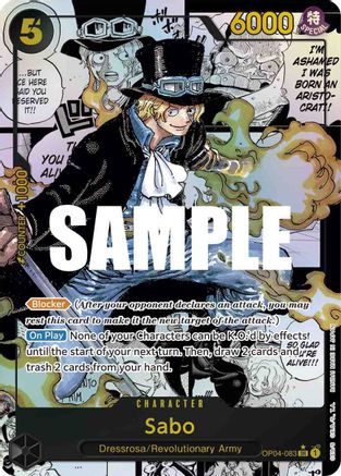 Sabo (Alternate Art) (Manga) (OP04-083) - Super Rare