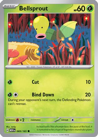 Bellsprout - 069/165 - Common - Reverse Holofoil