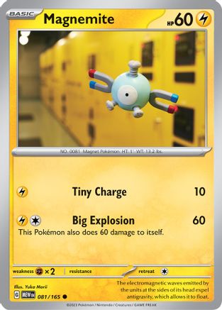 Magnemite - 081/165 - Common - Reverse Holofoil