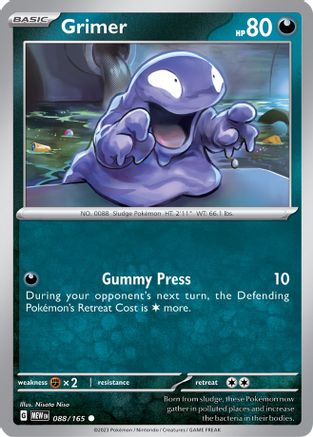 Grimer - 088/165 - Common - Reverse Holofoil