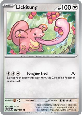 Lickitung - 108/165 - Common - Normal