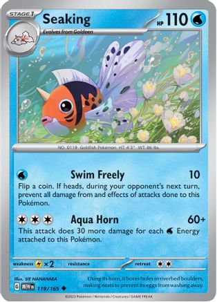 Seaking - 119/165 - Uncommon - Reverse Holofoil