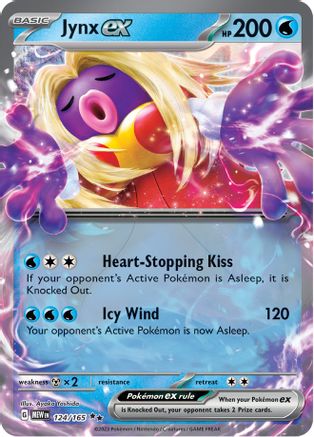 Jynx ex - 124/165  - Double Rare - Holofoil