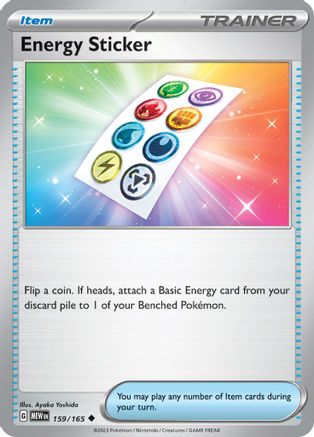 Energy Sticker - 159/165 - Uncommon - Reverse Holofoil