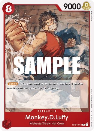 Monkey.D.Luffy (014) (OP04-014) - Uncommon