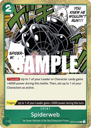 Toile d'araignée (OP04-035) - Rare