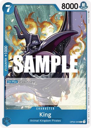 King (OP04-045) - Rare