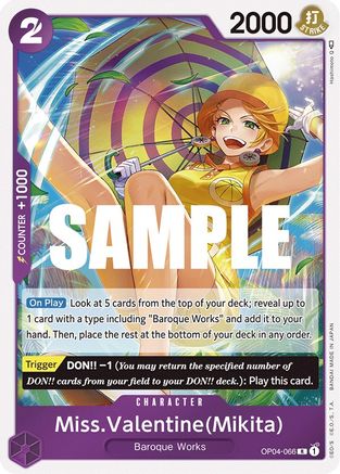 Miss Valentine (Mikita) (OP04-066) - Rare