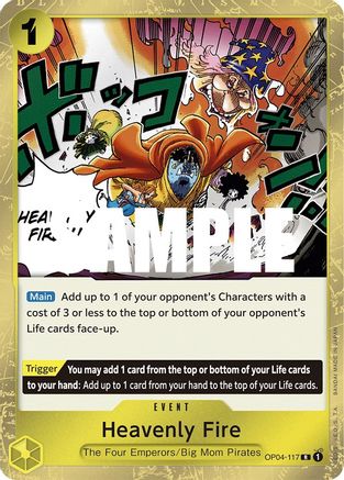 Heavenly Fire (OP04-117) - Rare