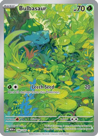 Bulbasaur - 166/165  - Illustration Rare - Holofoil