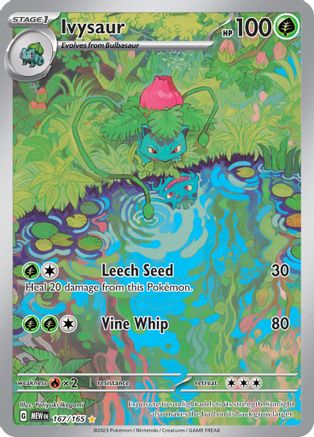 Ivysaur - 167/165  - Illustration Rare - Holofoil