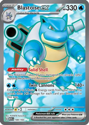 Tortank ex - 184/165 - Ultra Rare - Holofoil