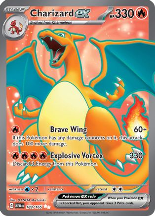 Charizard ex - 183/165  - Ultra Rare - Holofoil