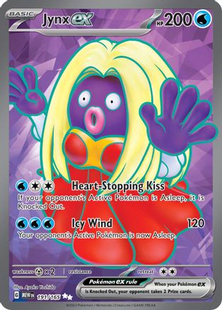 Jynx ex - 191/165  - Ultra Rare - Holofoil