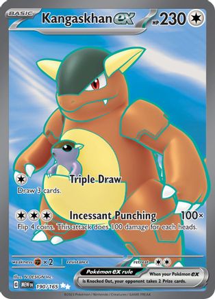Kangaskhan ex - 190/165  - Ultra Rare - Holofoil