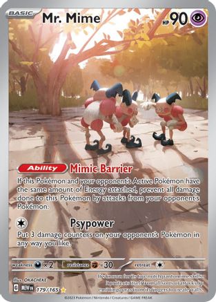 Mr. Mime - 179/165  - Illustration Rare - Holofoil