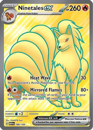 Ninetales ex - 186/165  - Ultra Rare - Holofoil