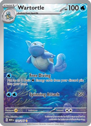 Wartortle - 171/165  - Illustration Rare - Holofoil