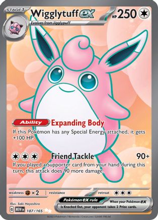 Wigglytuff ex - 187/165  - Ultra Rare - Holofoil