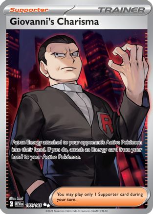 Giovanni's Charisma - 197/165  - Ultra Rare - Holofoil