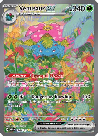 Venusaur ex - 198/165  - Special Illustration Rare - Holofoil