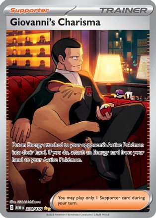 Giovanni's Charisma - 204/165  - Special Illustration Rare - Holofoil