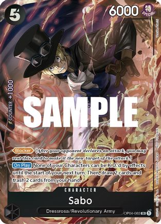Sabo (Sealed Battle 2023 Vol. 1) (OP04-083)  -  Super Rare