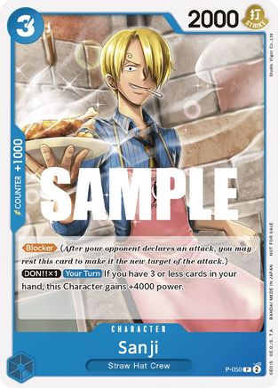 Sanji (Kit de combat scellé Vol. 1) (P-050) - Promo