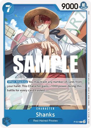 Shanks (Kit de combat scellé Vol. 1) (P-051) - Promotion