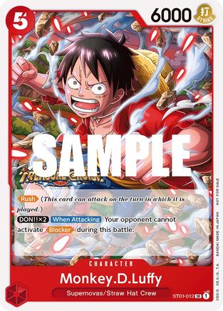 Monkey.D.Luffy (Tournament Pack Vol. 5) (ST01-012)  -  Super Rare
