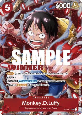 Monkey.D.Luffy (Winner Pack Vol. 5) (ST01-012)  -  Super Rare