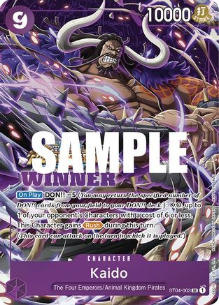 Kaido (Pack Gagnant Vol. 5) (ST04-003) - Super Rare