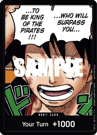 DON!! Carte (Monkey.D.Luffy) (Pack de cartes DON!! 1er anniversaire) - Promo