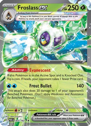 Froslass ex - 003/182  - Double Rare - Holofoil