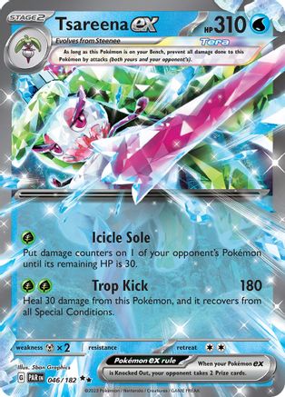 Tsareena ex - 046/182 - Double Rare - Holofoil