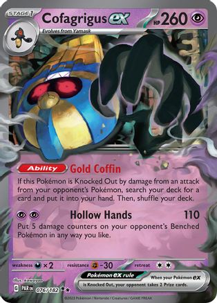 Tutankafer ex - 076/182 - Double Rare - Holofoil