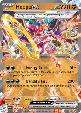 Hoopa ex - 098/182 - Double Rare - Holofoil