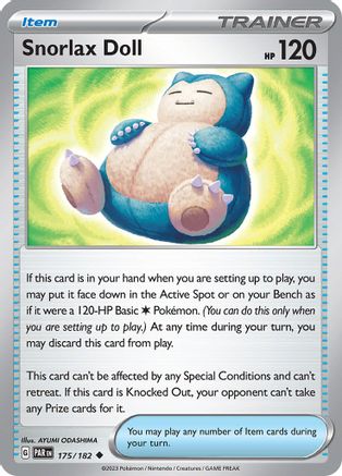 Snorlax Doll - 175 - Uncommon - Reverse Holofoil