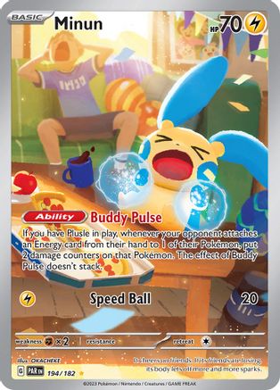 Minun - 194/182  - Illustration Rare - Holofoil