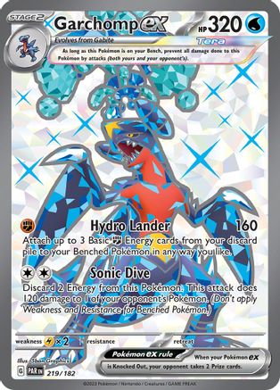 Garchomp ex - 219/182  - Ultra Rare - Holofoil