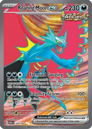 Roaring Moon ex - 229/182  - Ultra Rare - Holofoil