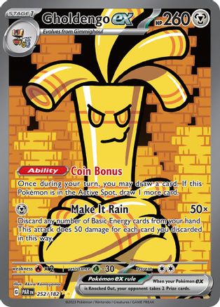 Gholdengo ex - 252/182  - Special Illustration Rare - Holofoil