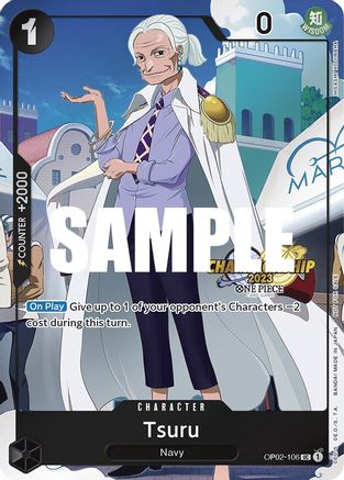 Tsuru (Pack d'Événements CS 2023) (OP02-106) - Peu fréquente