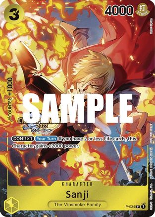 Sanji (CS 2023 Event Pack) (P-034) - One Piece Promotion Cards -  Promo