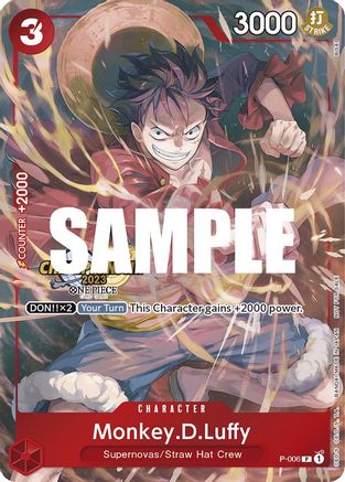Monkey.D.Luffy (006) (Pack Célébration CS 2023) (P-006) - Promo